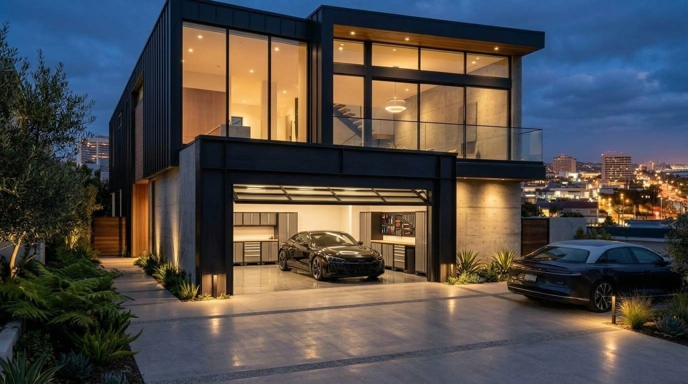 Stewart Garage Door Repair Garage Door Gliding Open Revealing Warm Illuminated Interior